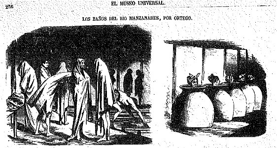 Baños del Manzanares de Ortego, Museo Universal, 1863