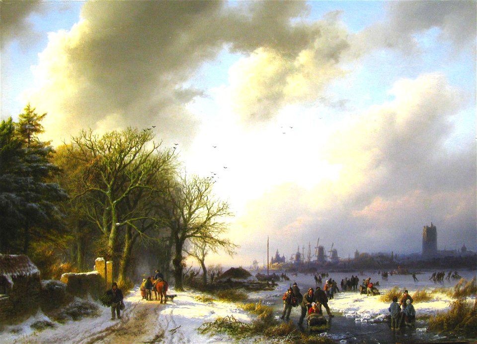BC Koekkoek River view near Brielle 1854