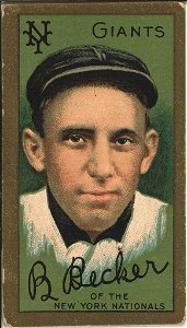 Beals Becker, New York Giants, baseball card portrait LCCN2008677485