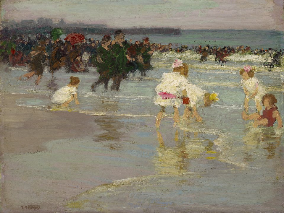 Beach Scene by Edward Potthast