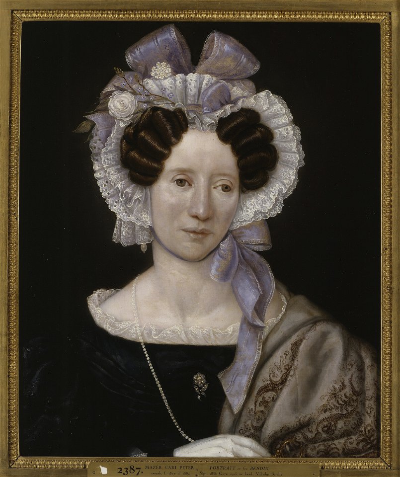 Beata Bendix, née van Reis (Carl Peter Mazer) - Nationalmuseum - 19448
