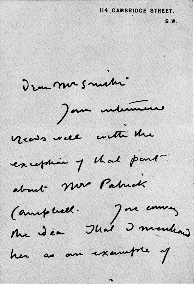 Beardsley Autograph