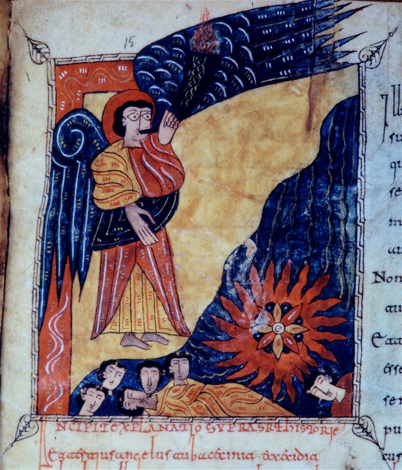 Beatus Escorial - 94r Third trumpet