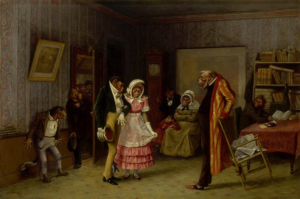 William Holbrook Beard - The Runaway Match - 1977.55 - Smithsonian American Art Museum