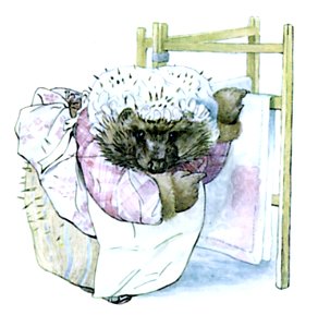 Beatrix Potter, Mrs Tiggy-Winkle, Clothes horse
