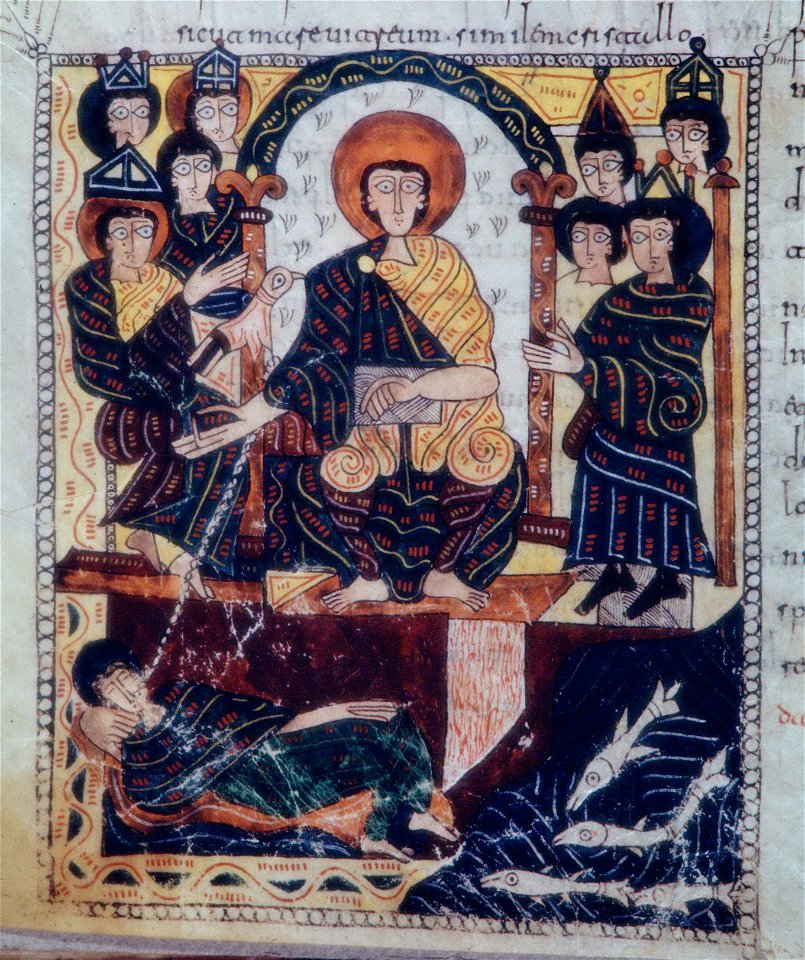 Beatus Escorial - John before the Lord (Rev 1)