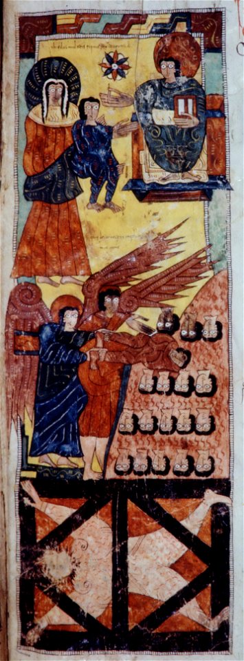 Beatus Escorial - Child taken in heaven