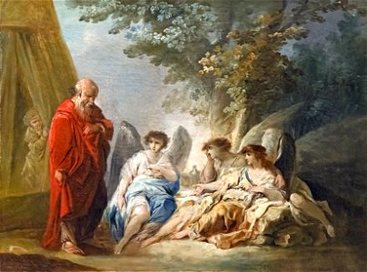 Beaux-Arts de Carcassonne - Abraham visité par trois anges - Jacques Gamelin - Joconde04400001308