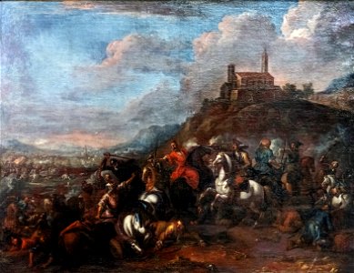 Beaux-Arts de Carcassonne - Combat de chretiens et de turcs - Joseph Parrocel 892.1.195 Joconde04400000503