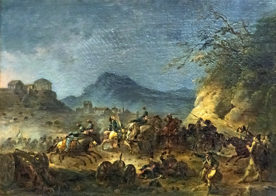 Beaux-Arts de Carcassonne - Choc de cavalerie (Campagne du Roussillon) 1793 - Jacques Gamelin - Joconde04400001331