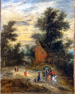 Beaux-Arts de Carcassonne - Paysage avec personnages - Jan Brueghel (I) Joconde04400000349