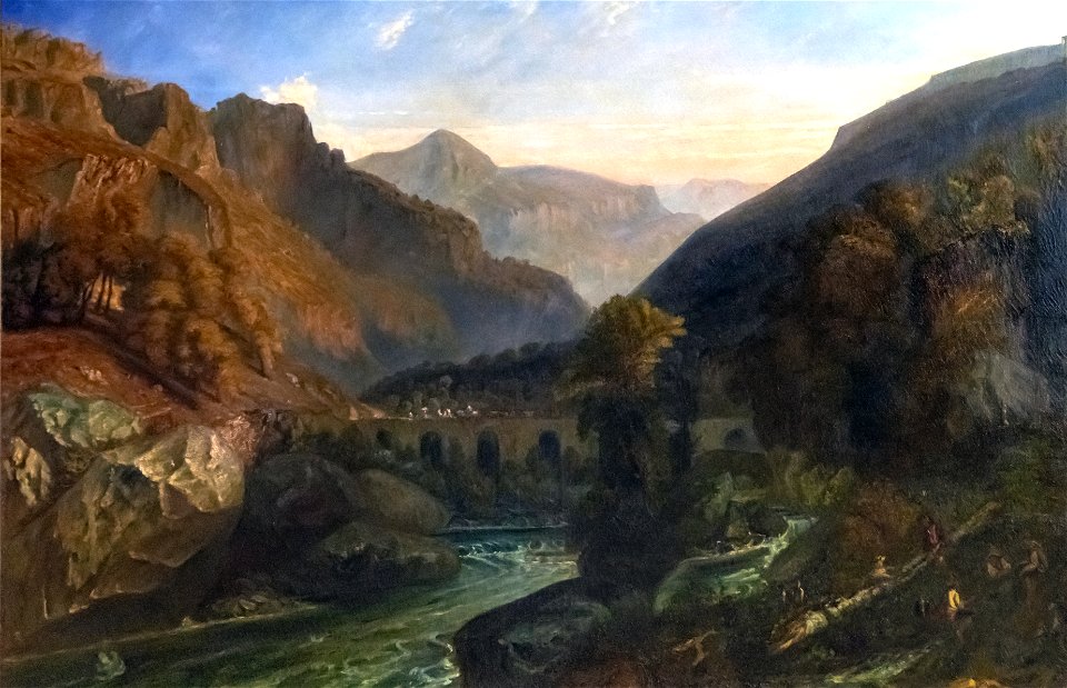 Beaux Arts de Carcassonne - Vue prise aux environs du col de Tende - Paul Huet - Salon de 1849