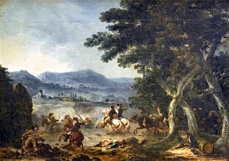 Beaux-Arts de Carcassonne - Choc de cavalerie (An VIII, 1799-1800) - Jacques Gamelin - Joconde04400001328
