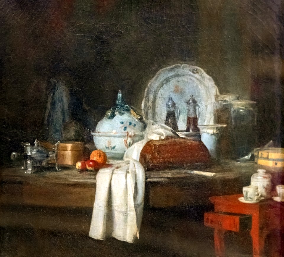 Beaux-Arts de Carcassonne - La table d'office ou Les apprêts d'un déjeuner 1756 - Jean-Siméon Chardin - Joconde04400000593