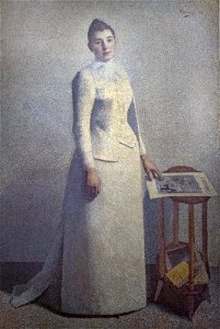 Beaux-Arts de Carcassonne - Portrait de Madame Astre (1892) - Achille Laugé 198x133 Salon de 1894 