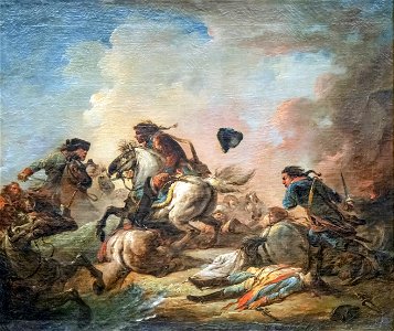 Beaux-Arts de Carcassonne - Choc de cavalerie 1781 - Jacques Gamelin Joconde04400000230