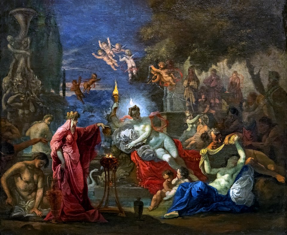 Beaux-Arts de Carcassonne - Le rajeunissement des nourrices de Bacchus - Domenicus van Wijnen - Joconde04400000334