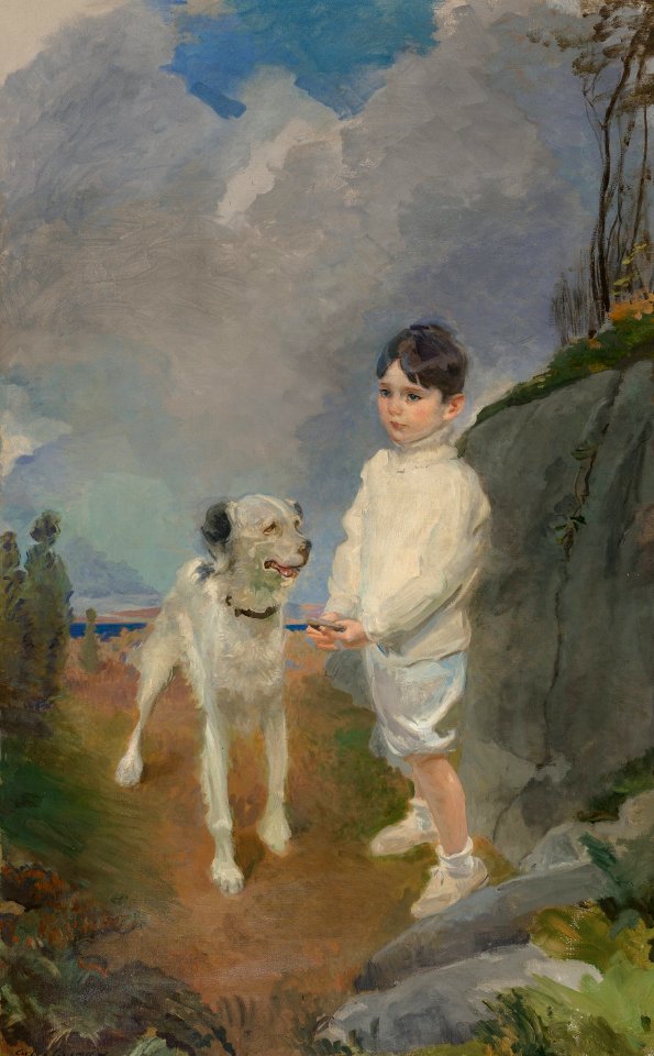 Lane Lovell and His Dog by Cecilia Beaux