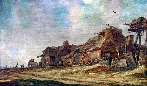 Beaux-Arts de Carcassonne - Ferme au bord de la mer 1631 - Jan van Goyen - Joconde04400000305