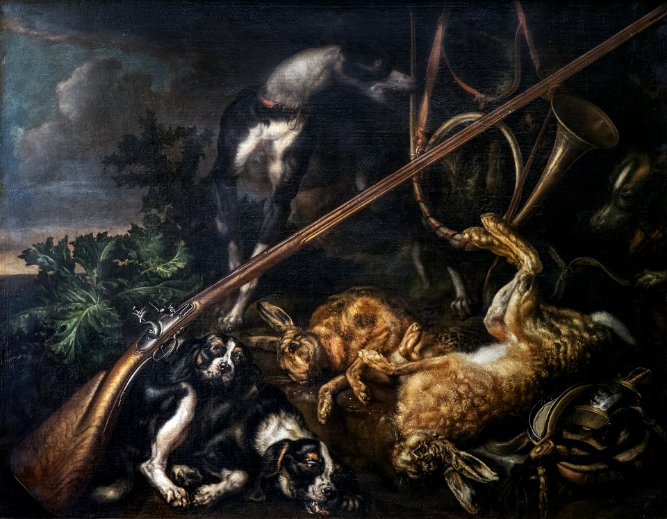 Beaux-Arts de Carcassonne - Attributs de chasse - Philip Ferdinand Hamilton 112x144 Joconde04400000372