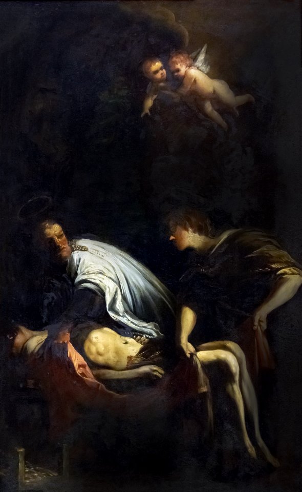 Beaux-Arts de Carcassonne - L'ensevelissement de saint Laurent - Jacques Gamelin - Joconde04400001320