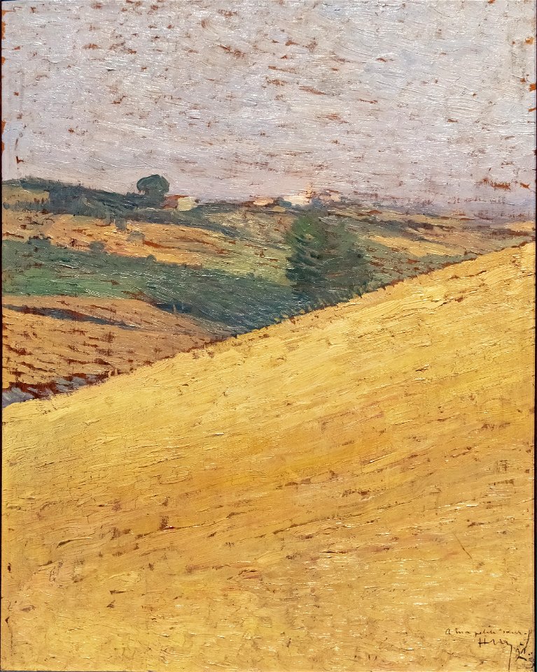 Beaux-Arts de Carcassonne - Paysage du Lauragais 1891 - Henri Martin