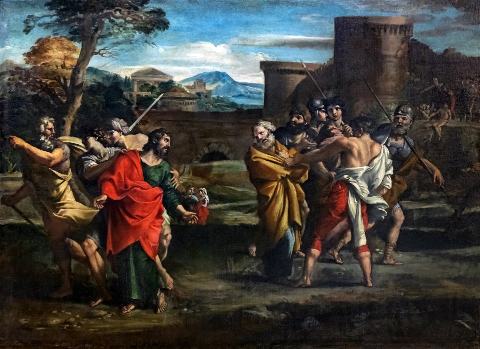 Beaux-Arts de Carcassonne - La séparation de Saint Pierre et de Saint Paul 1671 - Giovanni Lanfranco 106x144