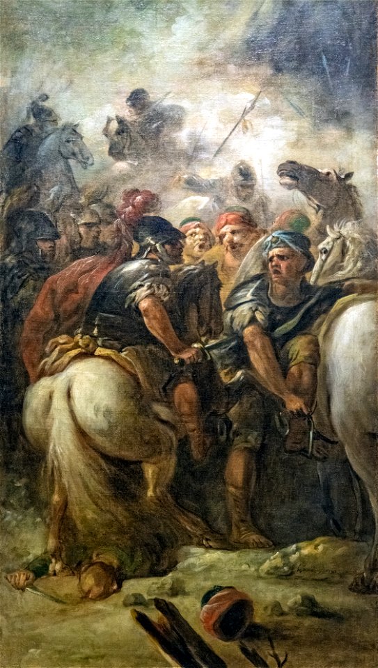 Beaux-Arts de Carcassonne - Choc de cavalerie 1791 - Jacques Gamelin Joconde04400001337