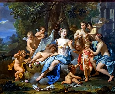 Beaux-Arts de Carcassonne - L'amour endormi auprès de Vénus - Nicolaas Verkolje - Joconde04400000312