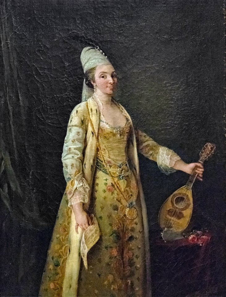 Beaux-Arts de Carcassonne - Portrait de madame Louis Chénier en costume grec - CAZES le Fils - Joconde04400000534