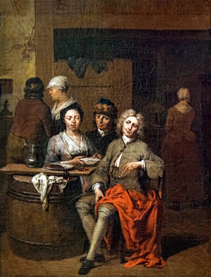 Beaux-Arts de Carcassonne - Scène dans un cabaret - Jan Baptist Lambrechts Joconde04400000339