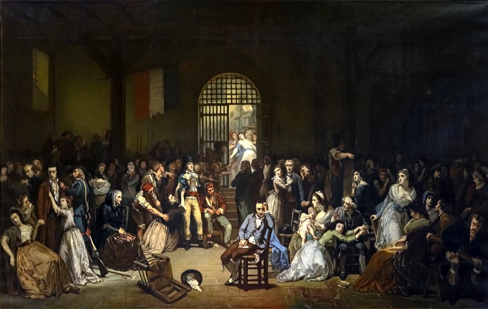 Beaux-Arts de Carcassonne - Appel des dernières victimes de la terreur dans la prison de saint Lazare.7, 9 thermidor 1794 - Charles Louis MULLER