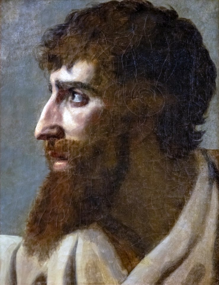 Beaux-Arts de Carcassonne - Étude de tête d'homme 1804 - Paulin Guérin - Joconde04400001294