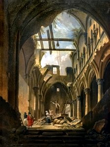 Beaux-Arts de Carcassonne - Ruines de l'intérieur de l'église des saints Innocents - Antoine Demachy Joconde04400001152