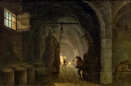 Beaux-Arts de Carcassonne - Intérieur d'une grande cave 1771 - Henry d'Arles Joconde04400000526
