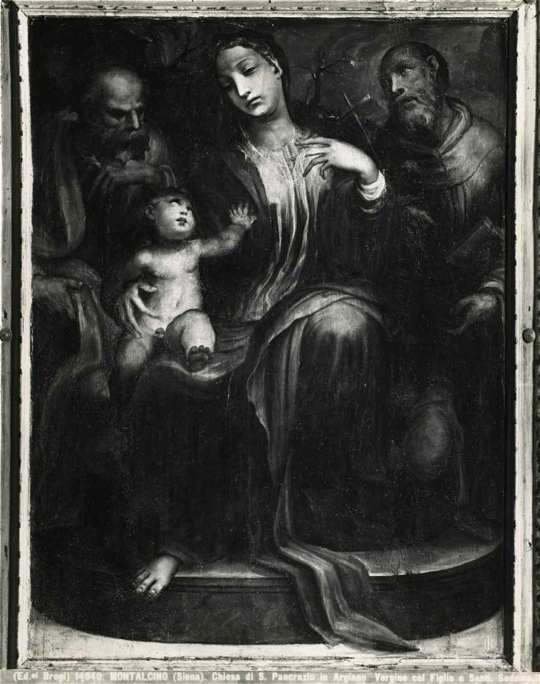 Beccafumi - Madonna con Bambino in trono tra san Giuseppe e san Francesco d'Assisi, Museo Civico e Diocesano d'Arte Sacra