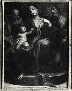 Beccafumi - Madonna con Bambino in trono tra san Giuseppe e san Francesco d'Assisi, Museo Civico e Diocesano d'Arte Sacra