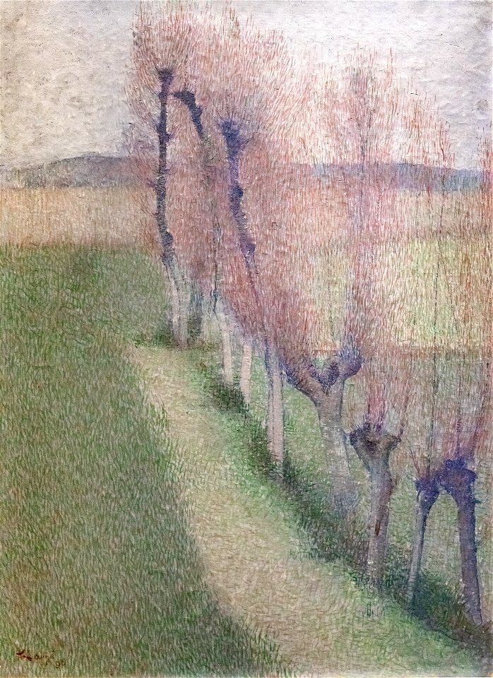 Beaux-Arts de Carcassonne - L'allée de saules 1896 - Achille Laugé
