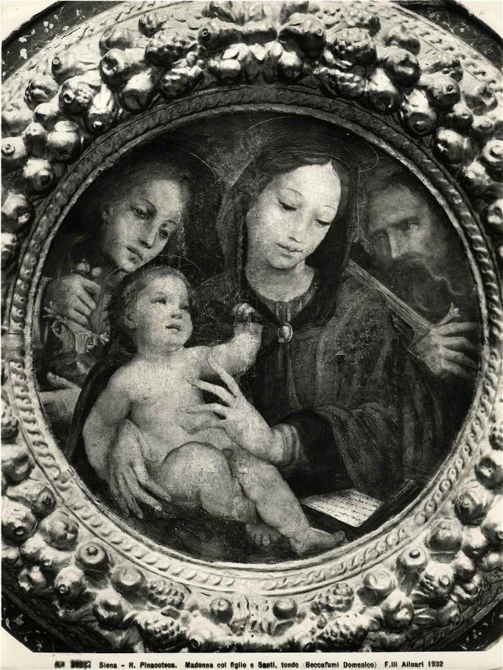 Beccafumi - Madonna con Bambino tra san Galgano e san Paolo
