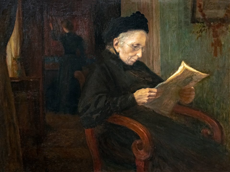 Beaux-Arts de Carcassonne - Portrait de Grand-mère (1899) - Henry d'Estienne - HP Envoie de l'Etat, 1901