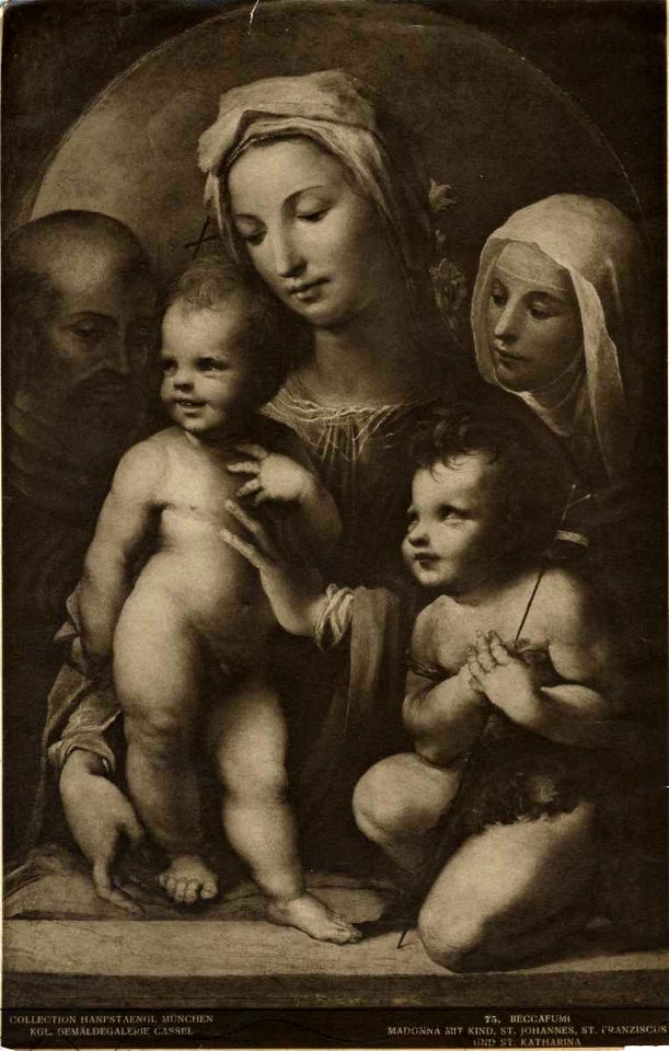 Beccafumi - Sacra Famiglia con san Giovannino e santa Caterina da Siena, Asta Lepke