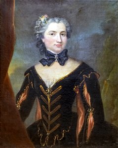 Beaux-Arts de Carcassonne - Portrait de Mme Nicolas de Poulhariez - Jean Raoux Joconde04400000376
