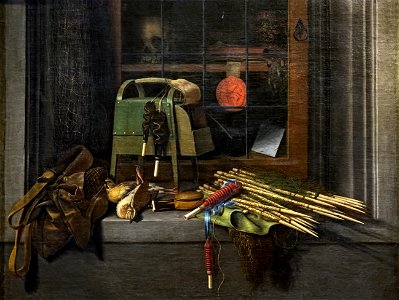 Beaux-Arts de Dole - Nature morte de chasse ou Attirail d'oiseleur - Cornelis Norbertus Gysbrechts