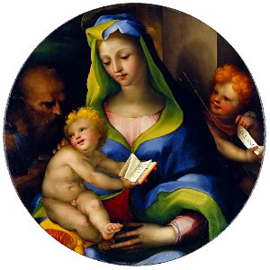 Domenico Beccafumi - The Holy Family with Young Saint John - WGA1543. Free illustration for personal and commercial use.