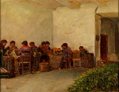 Becker von, Adolf - The rural women - Google Art Project