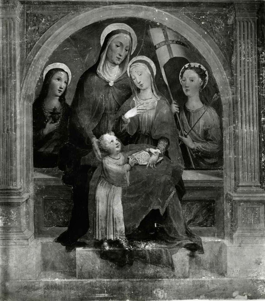 Beccafumi - Madonna con Bambino, sant'Anna, santa Maria Maddalena e sant'Orsola, Casa di riposo ed Istituzioni Riunite in Campansi