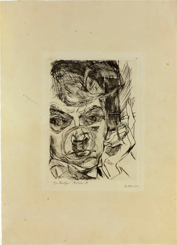 Max Beckmann, Die Raucher (The Smoker), 1916