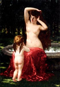 Beckwith James Carroll Sylvan Toilette. Free illustration for personal and commercial use.