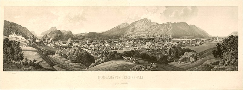 Beda Weinmann Panorama von Reichenhall G 1173 IV