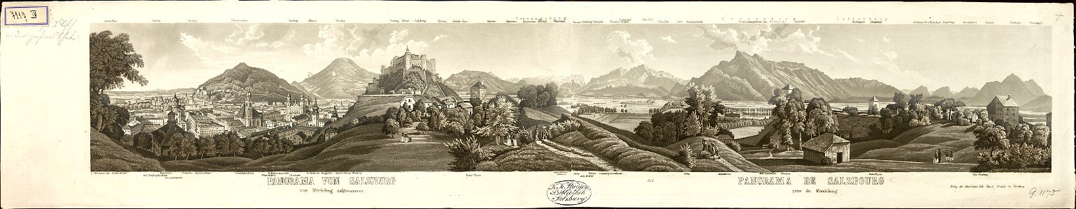 Beda Weinmann Panorama von Salzburg G 1175 IV